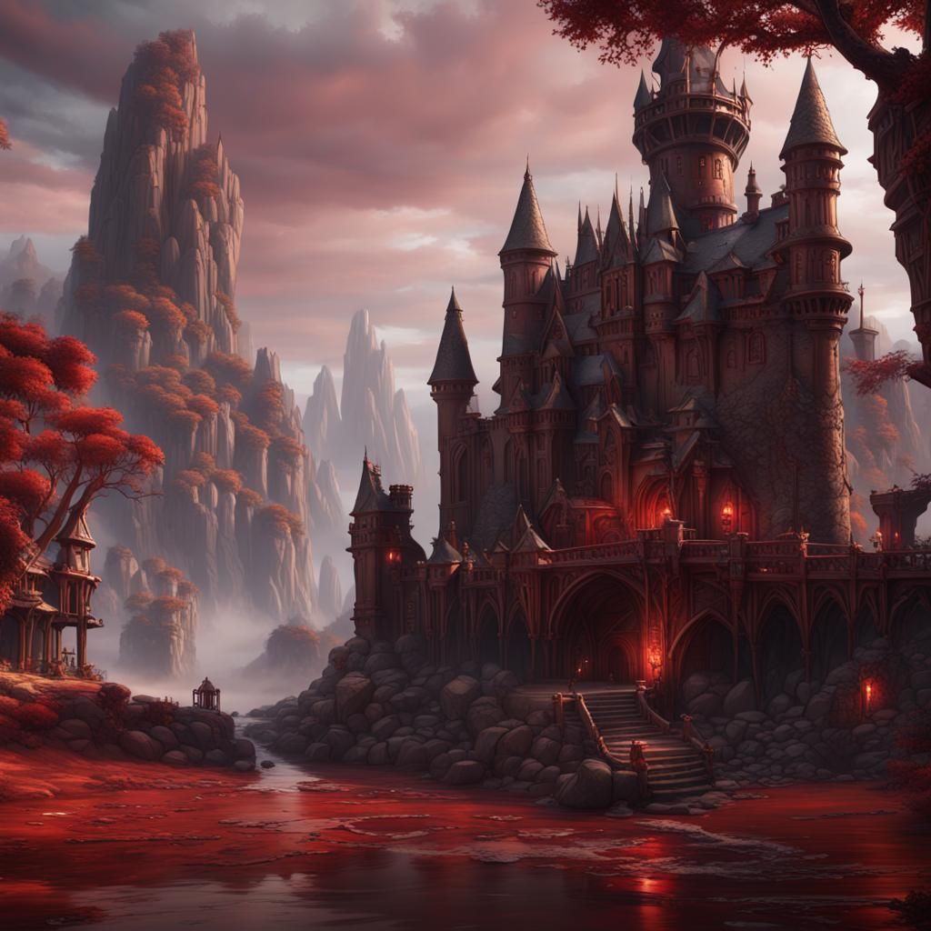 Detailed Matte Painting of Bloodborne