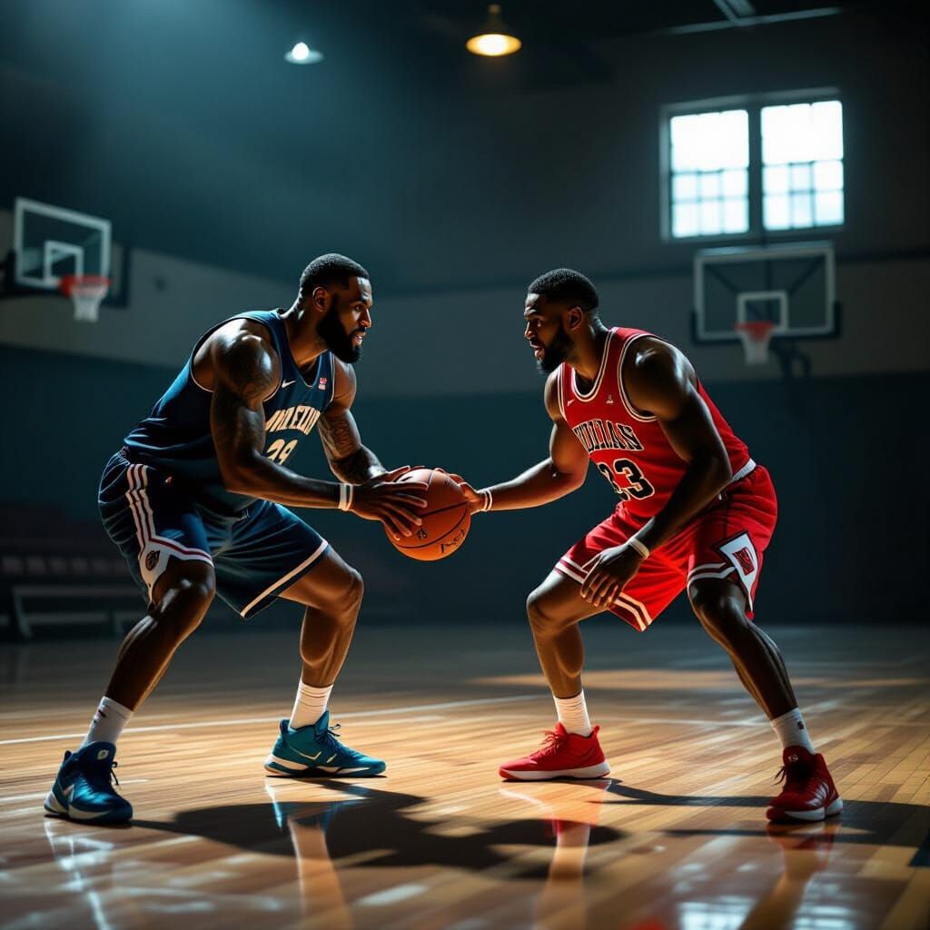 LeBron James vs Michael Jordan: Vintage Gym Showdown