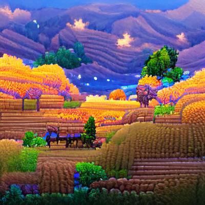 Charming Stardew Valley Inspired Landscape