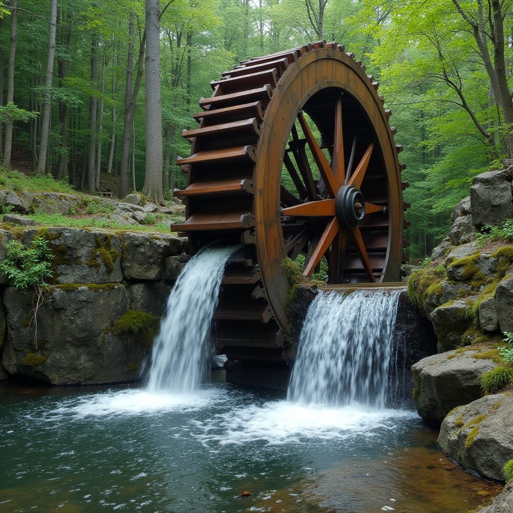 Water Turns an Ancient Wheel