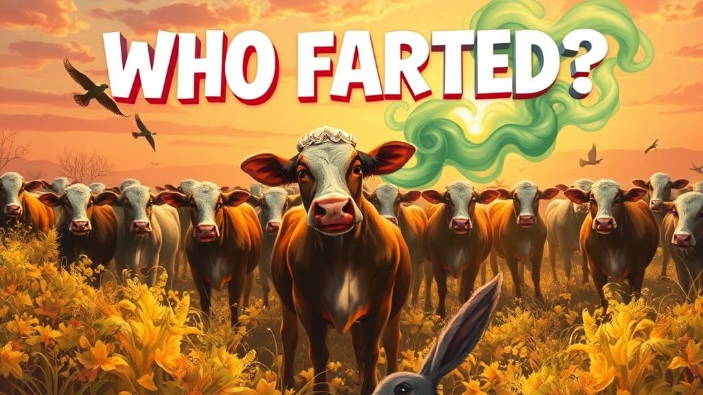 Cow Fart Brings Life in Comic Book Style