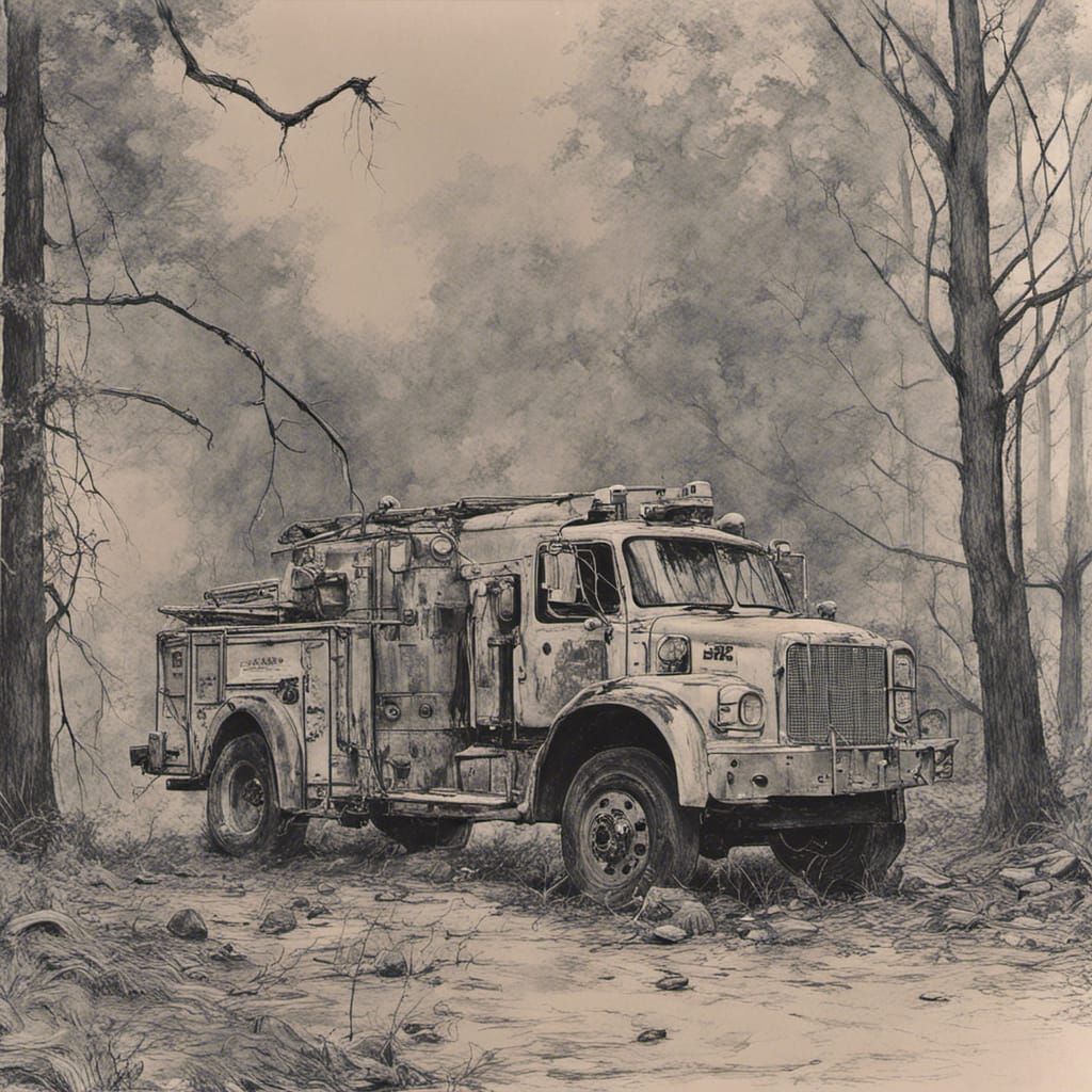 Hyperdetailed Charcoal Drawing of a Tunnel