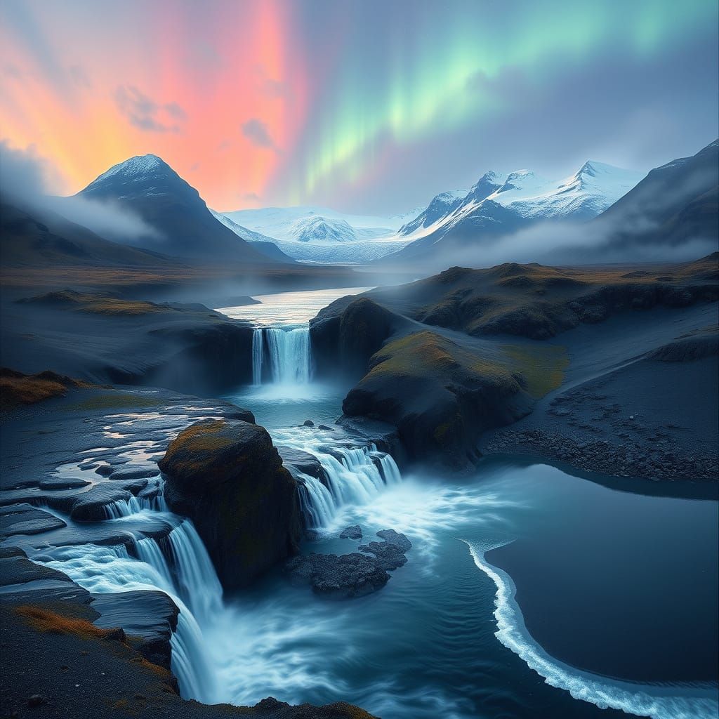 Ethereal Icelandic Landscapes in Dreamlike Splendor