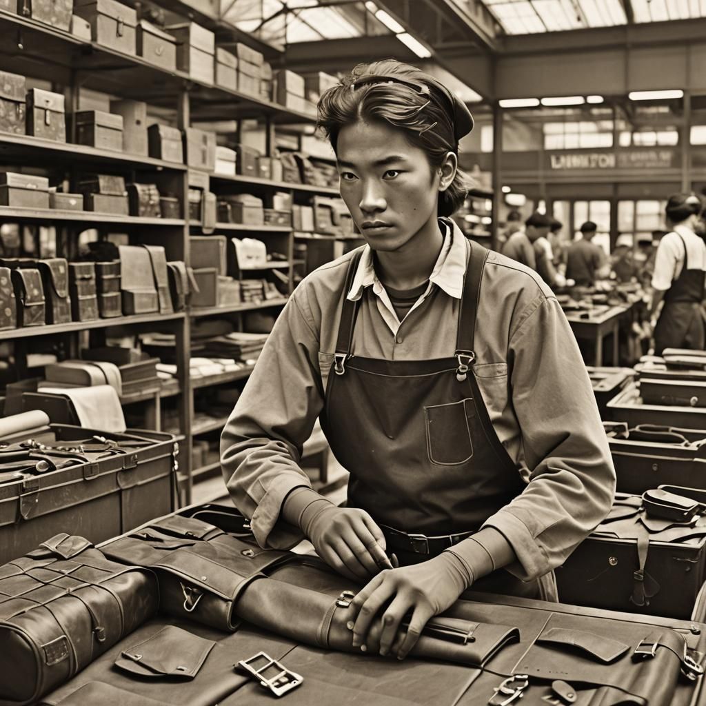 AI Generated Image of a Louis Vuitton Worker