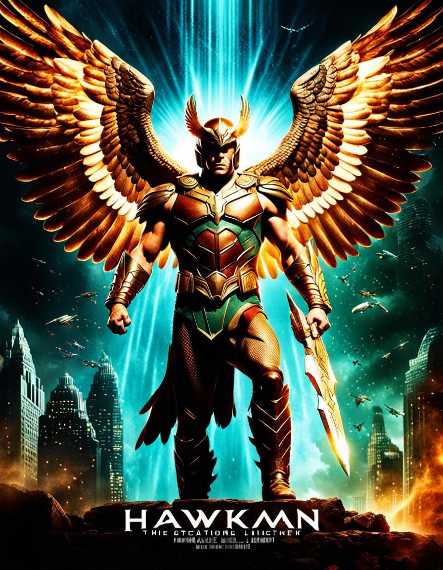 Hawkman Live Action Movie Poster in HDR