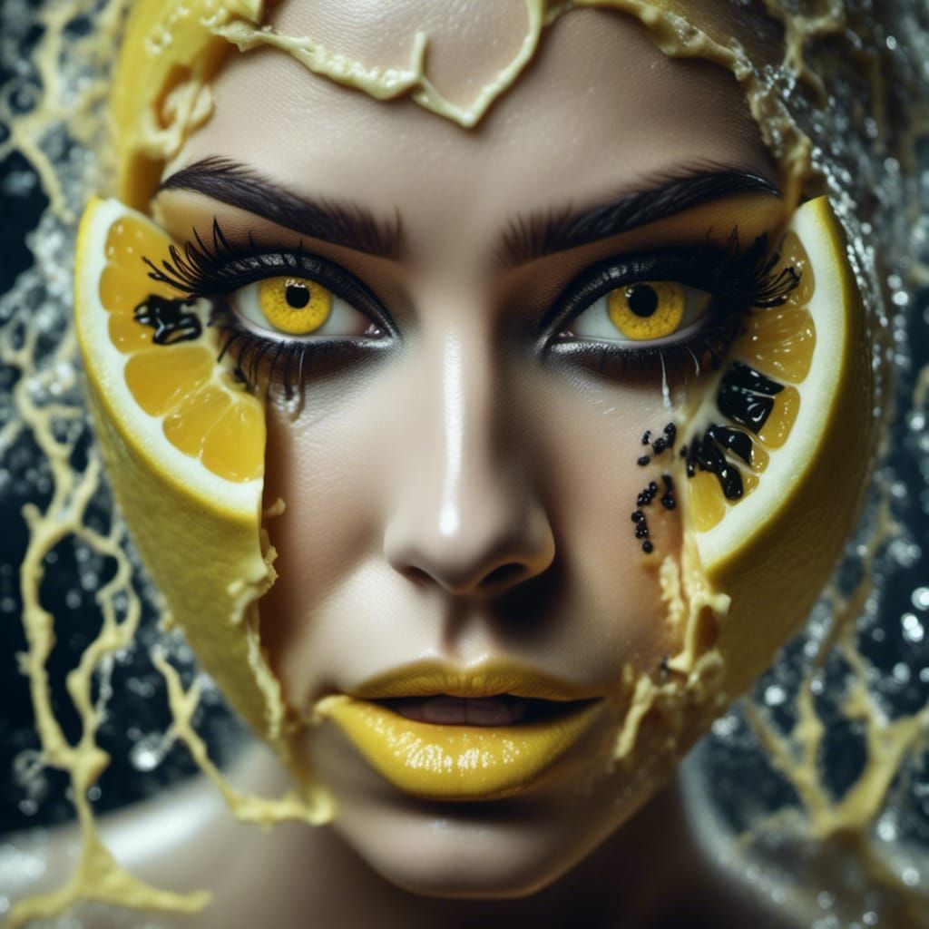 segments of a juicy face