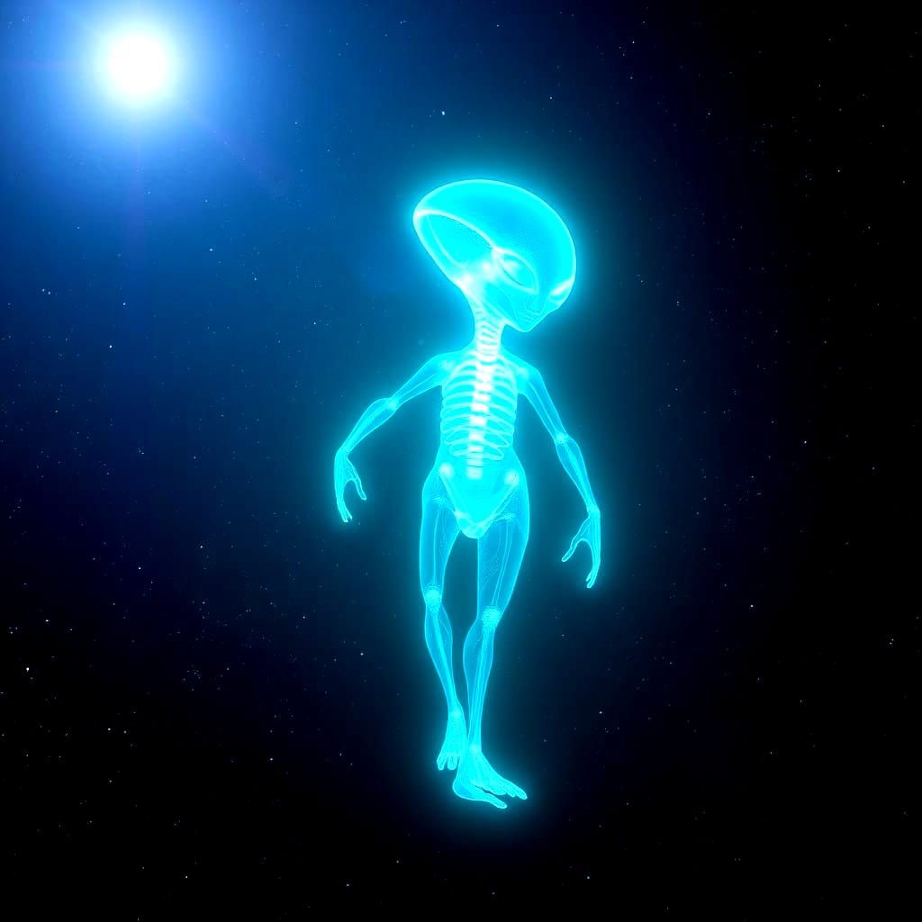 Alien Hologram in Cosmic Vortex