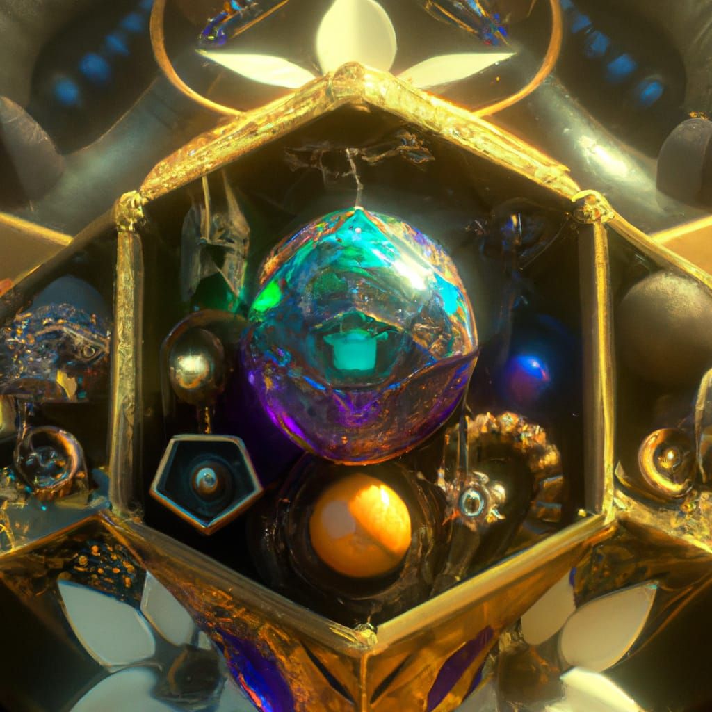 Whimsical Elven Oracle Tesseract Magic in 8k