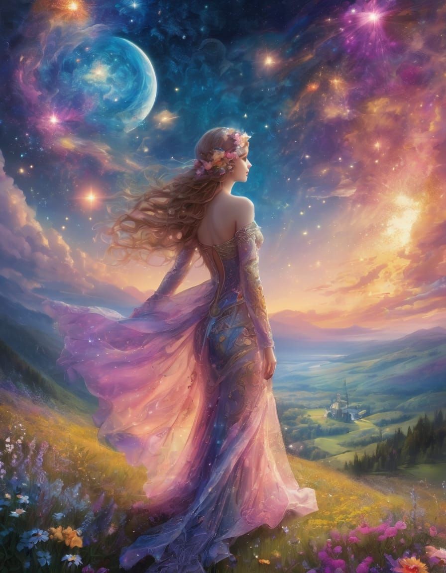 Surreal Fantasy Art of Celestial Beauty
