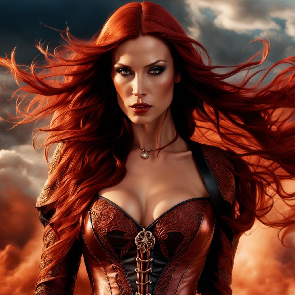 Ethereal Princess Dissolving into Smoke