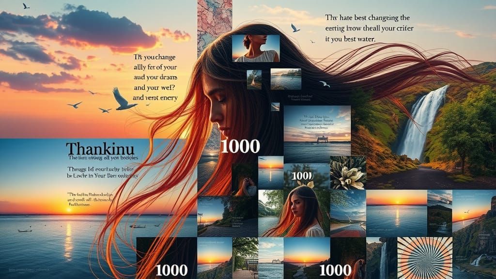 Dreamlike Digital Collage: Gratitude for Cleansing Waters