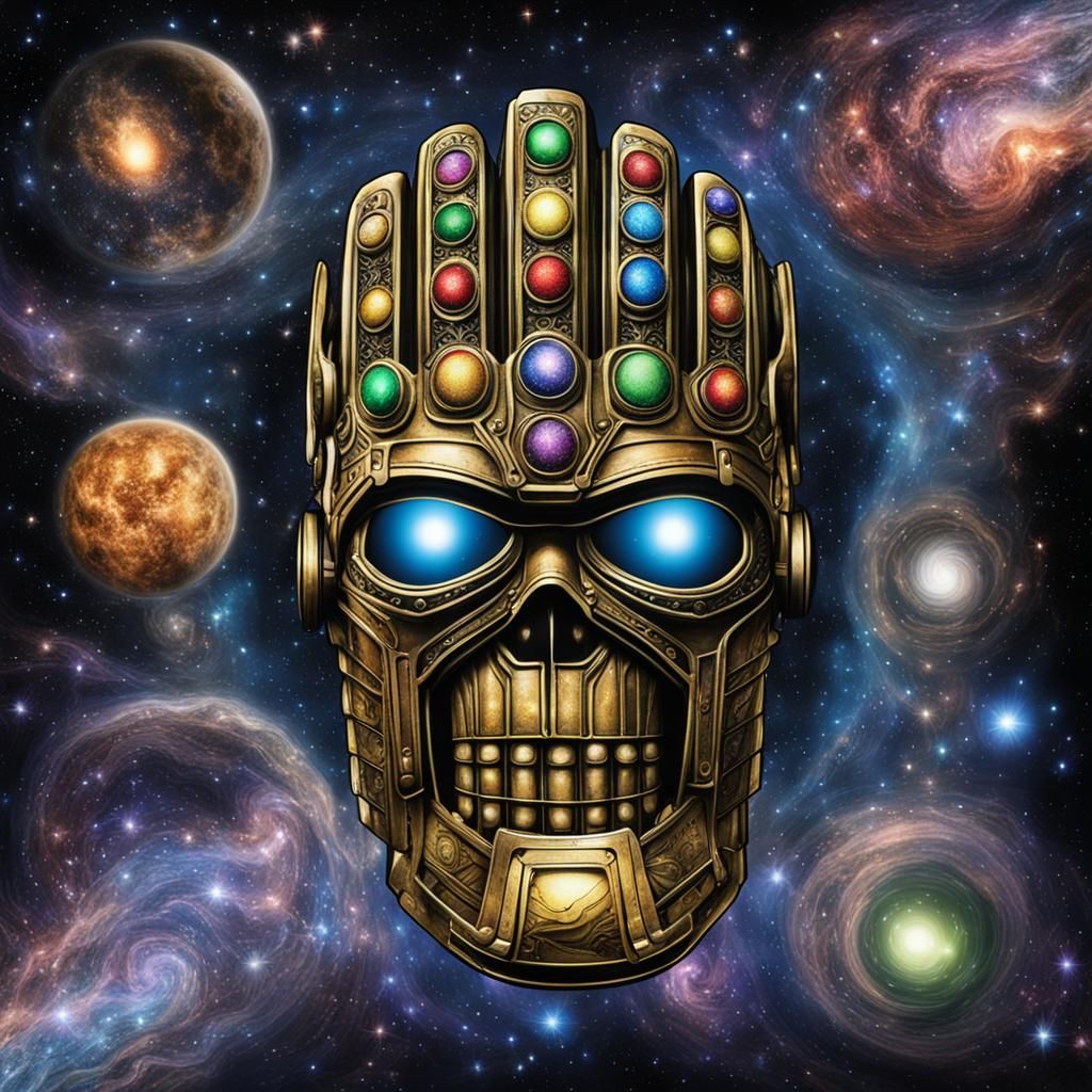 Infinity Gauntlet in H.R. Giger Style