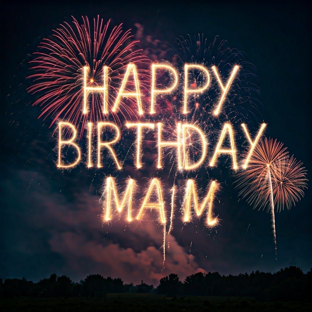 Spectacular Fireworks Display for Birthday Celebration