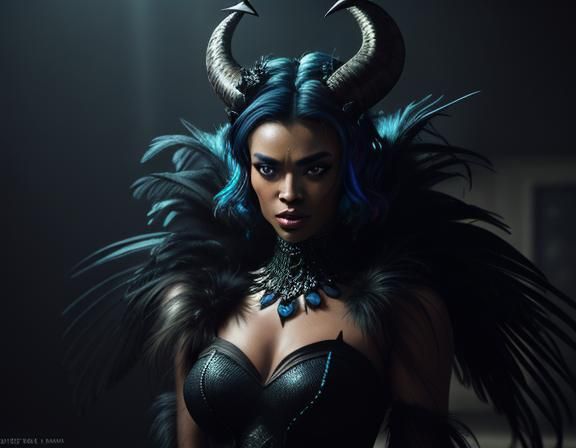 Peacock Angel: Film Noir Supermodel in 8K