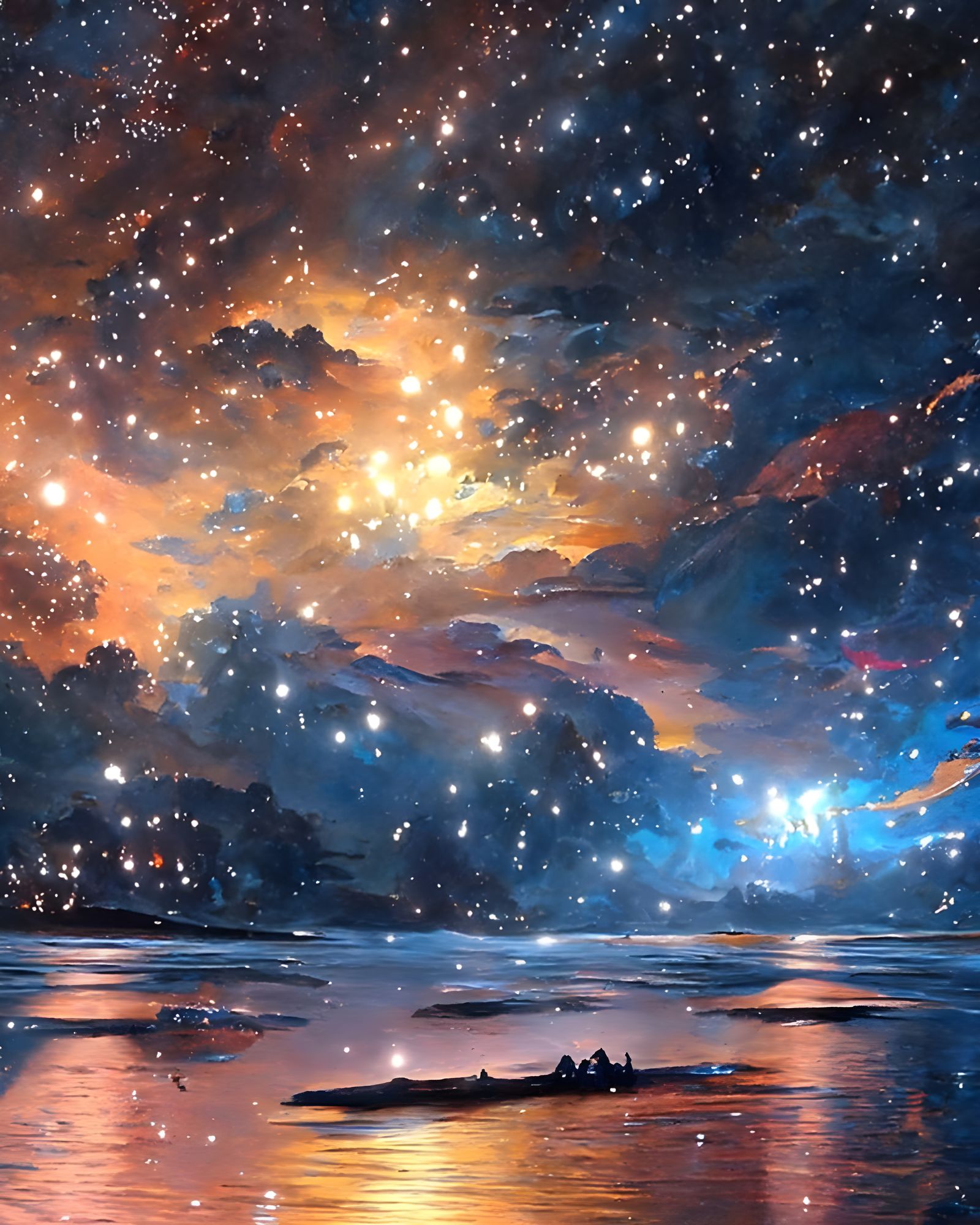 Sit tight on this starry night!