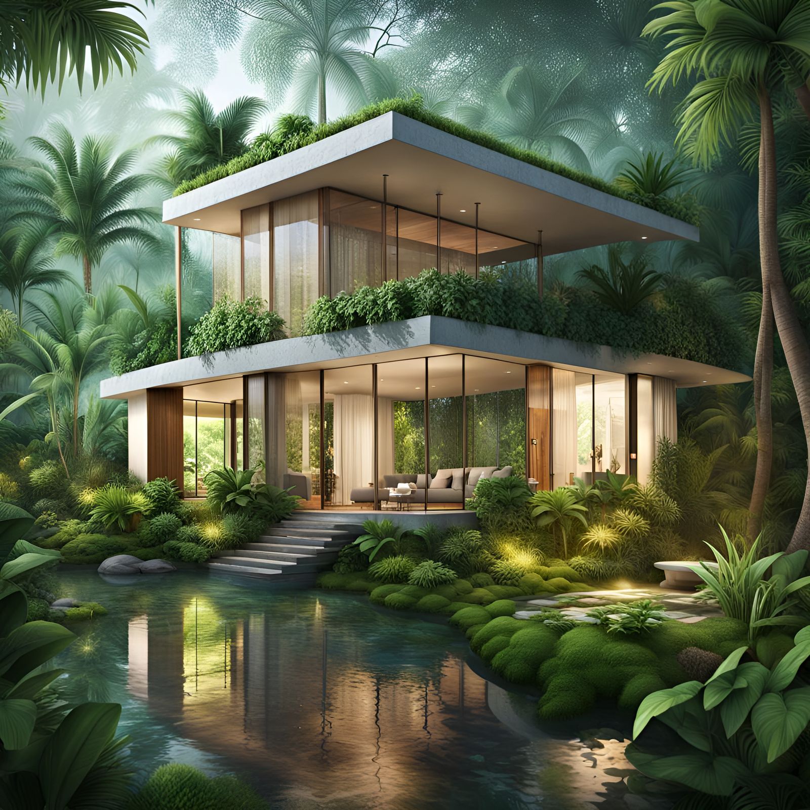 Tropical Garden House Oasis