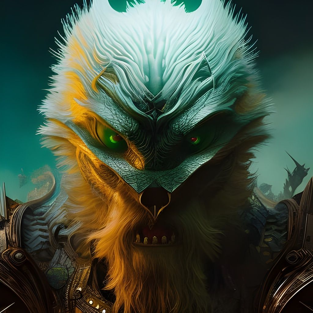 Moon Knight as Green Lantern Demon Portrait