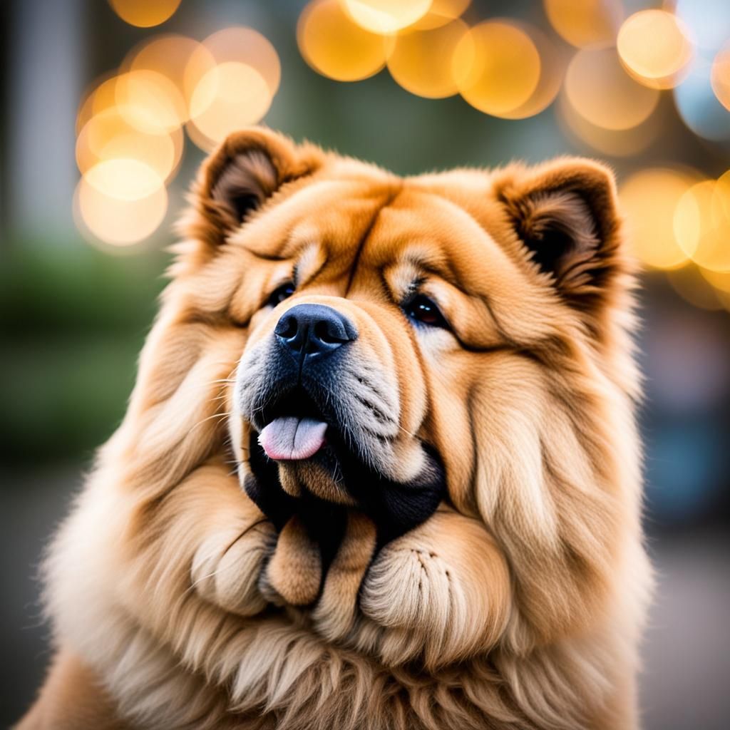 Chow Chow Portrait in Natural Lighting