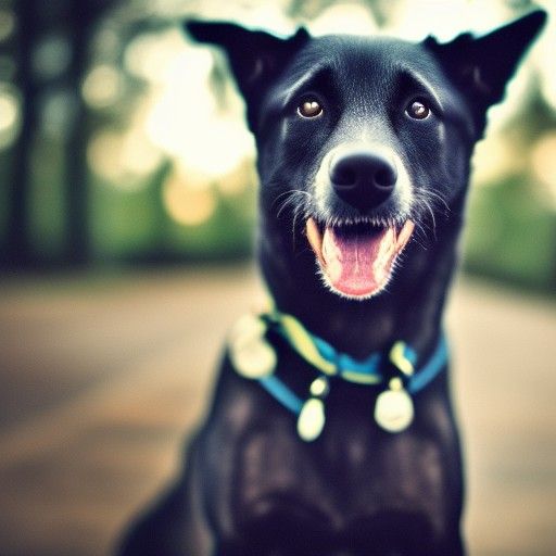 Dog Portrait with Bokeh in Natural Lighting
