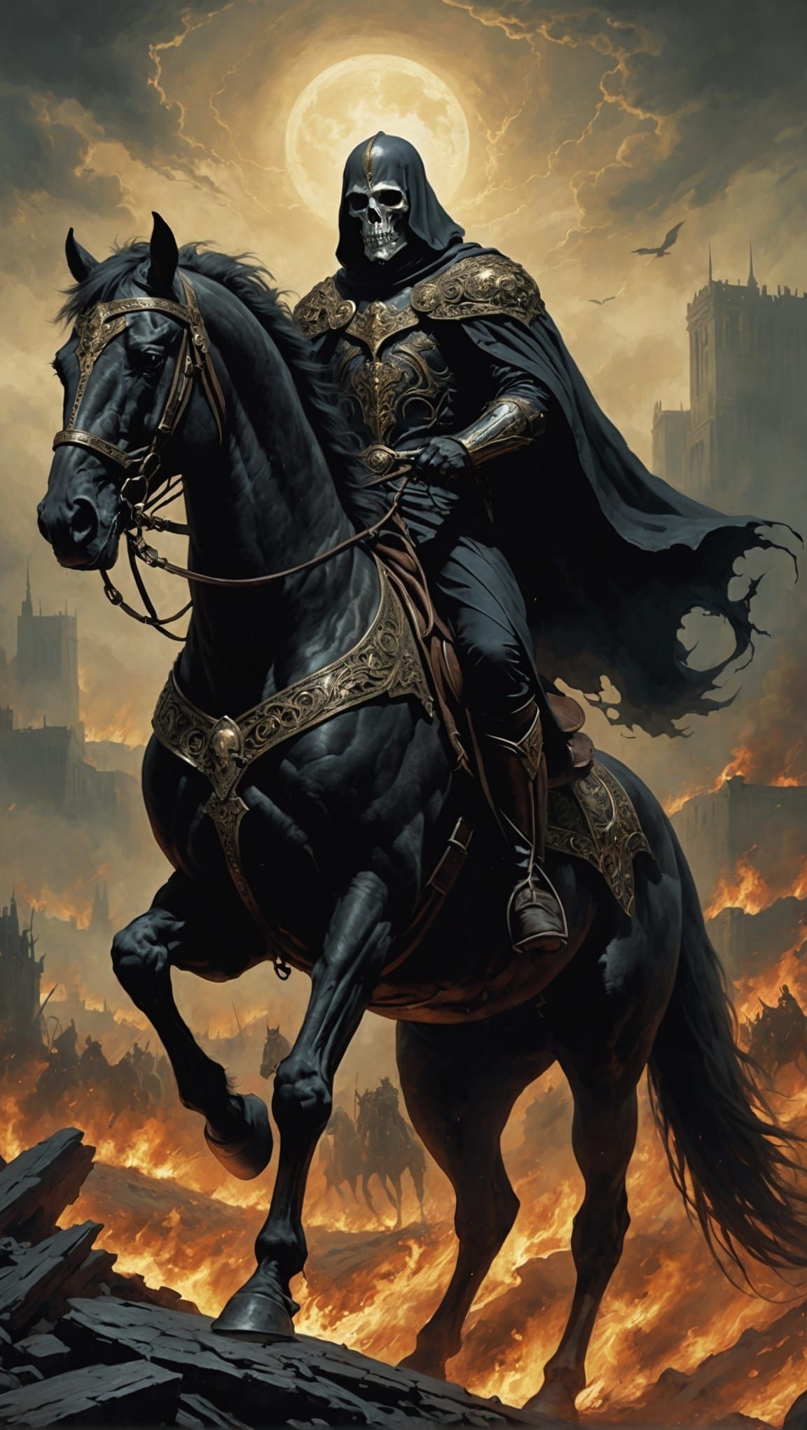 Sinister Pale Horseman of the Apocalypse