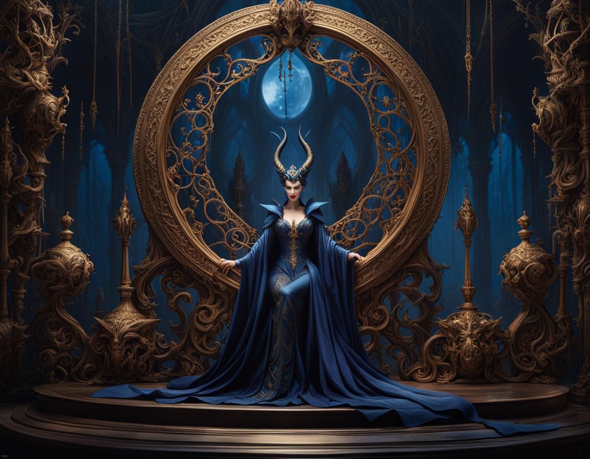 Maleficent Summoning Circle: Hyperrealistic Digital Art