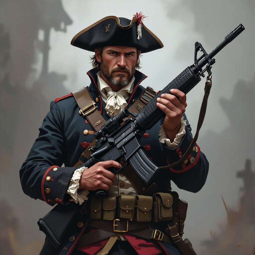 Minuteman with M16A4 Rifle in Gritty Realism Style