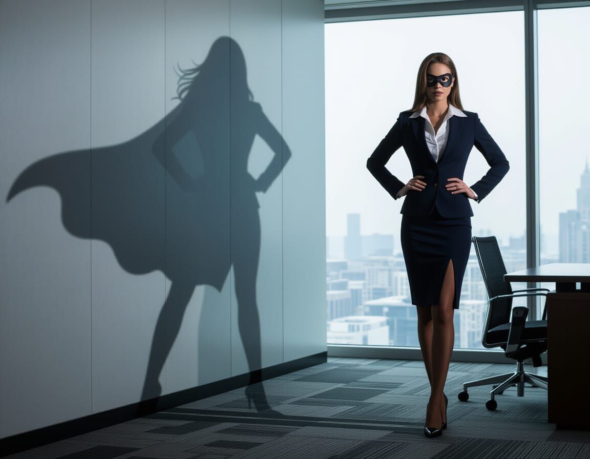 Business Lady's Secret Heroine Identity Revealed at Night