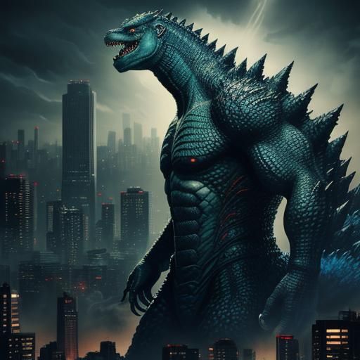 Godzilla Comic Book Art: Monster King in Tokyo