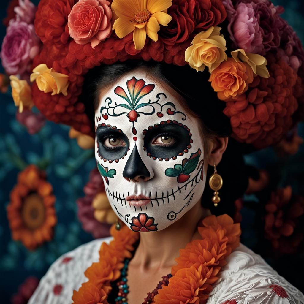 Day of the Dead Portrait in Professional Style