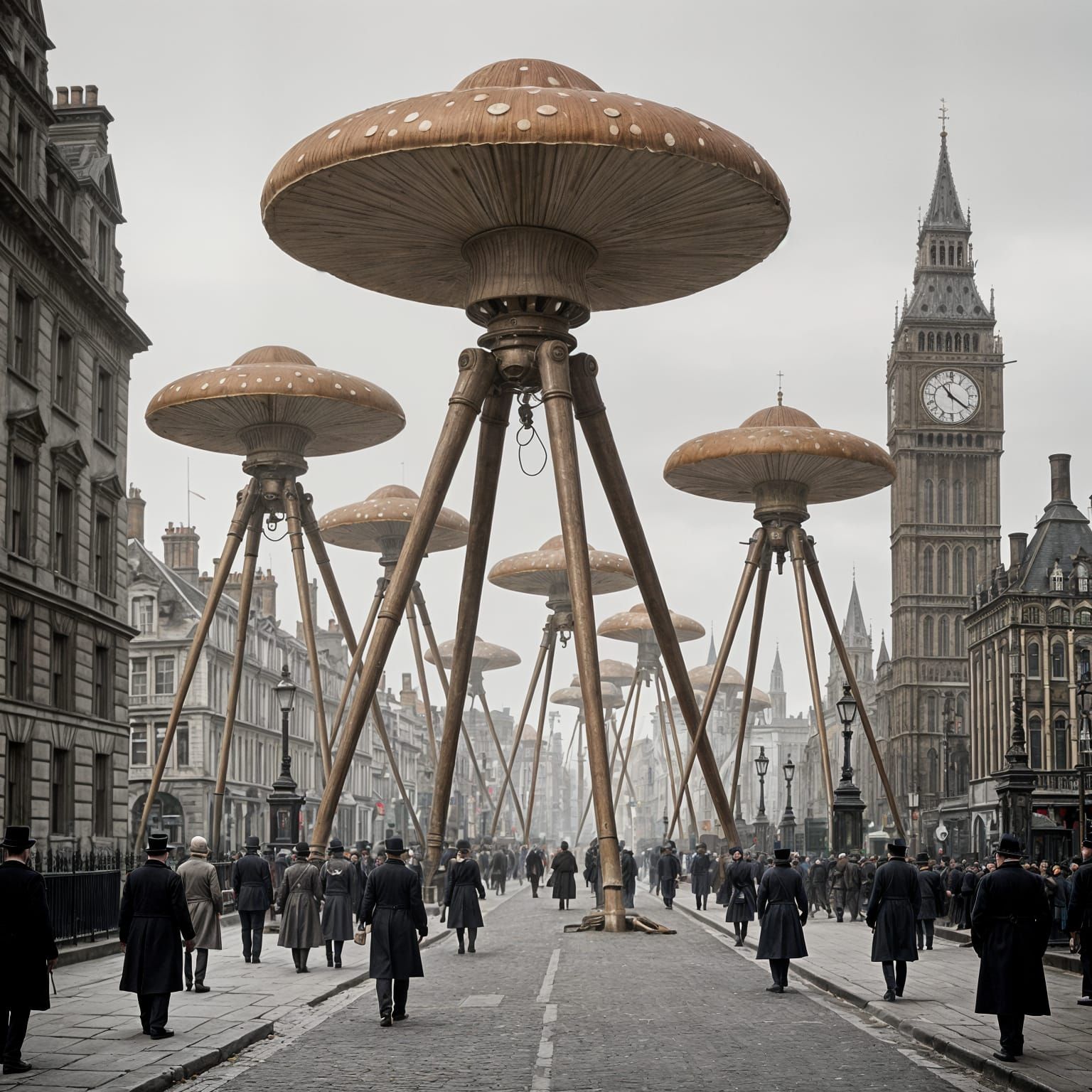 Mushroom Tripod Invasion of Victorian London