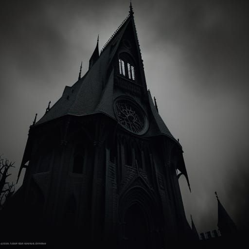 Gothic Monstrosity Emerges from Shadows in Dark Fantasy Art