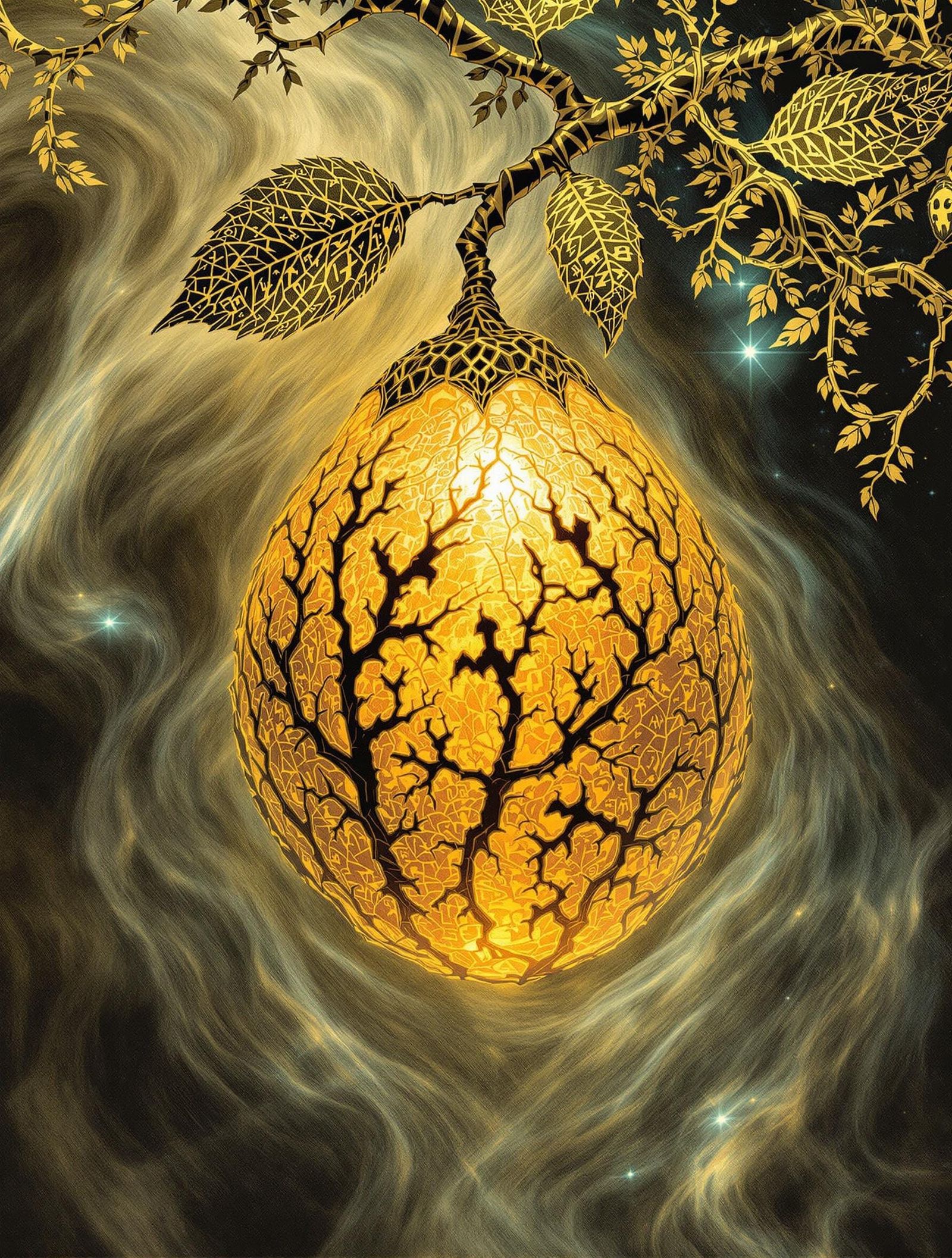 Golden Fruit in Decaying Splendor