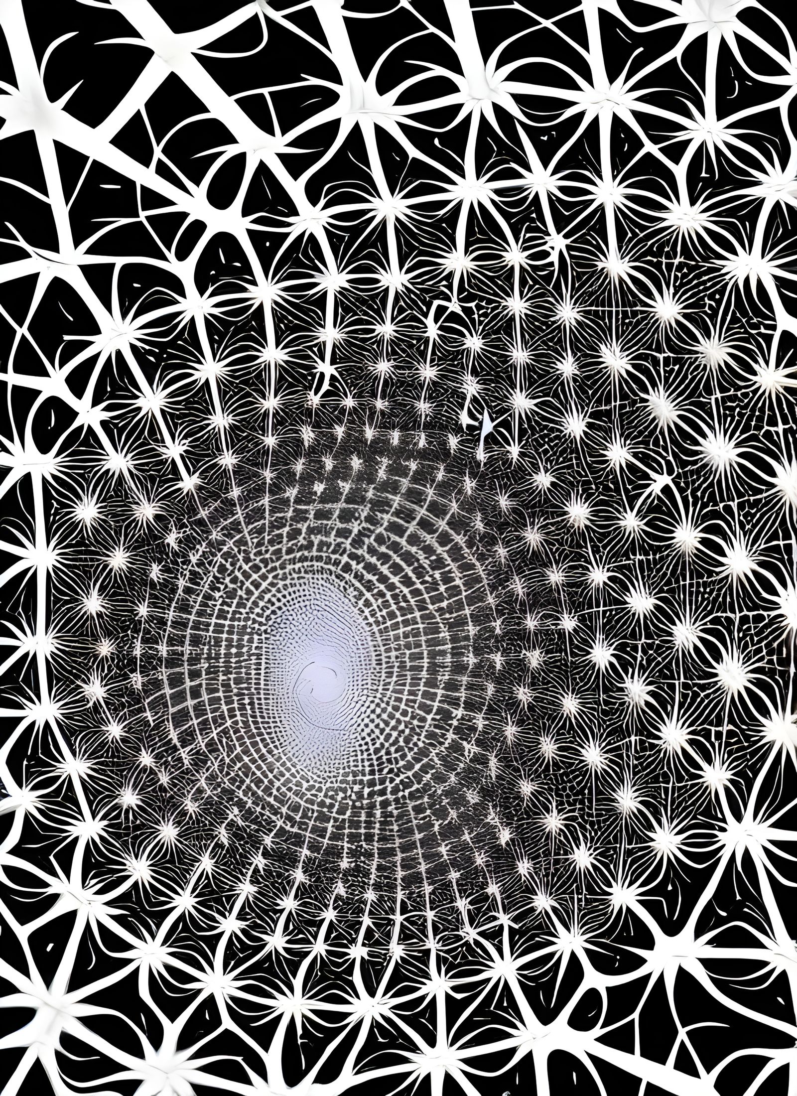 Fractal Rainbow Rending a City: Surreal Digital Art