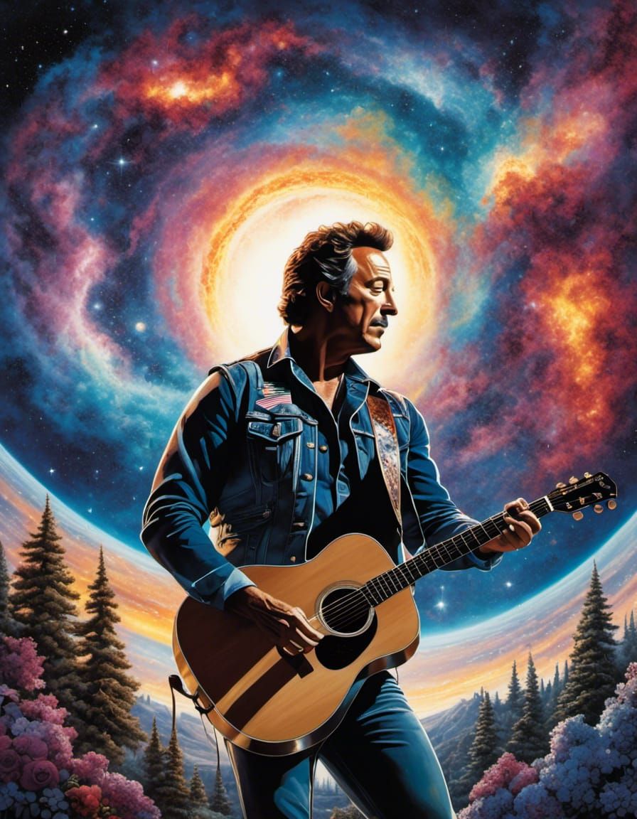 Bruce Springsteen Universe: Double Exposure Silhouette