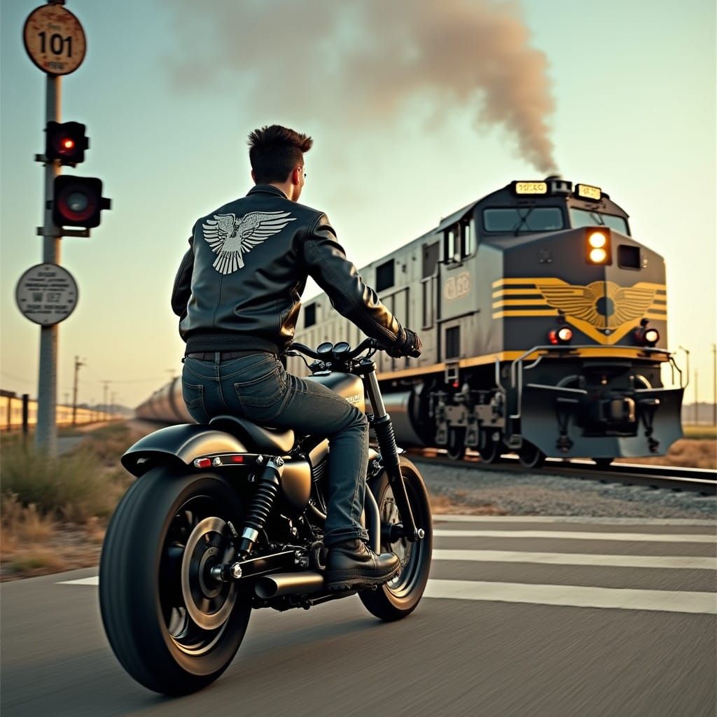 Terror of Highway 101 in High-Speed Motorcycle Chase