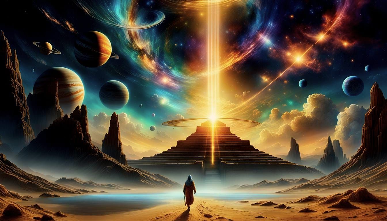 Galactic Seascape: Ageless Wisdom in Twilight