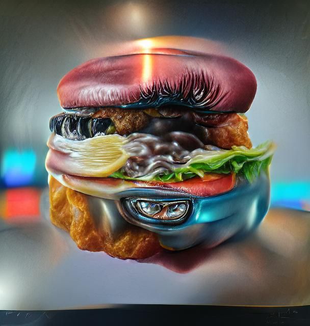 Hyperrealistic 8K Resolution Soul Burger