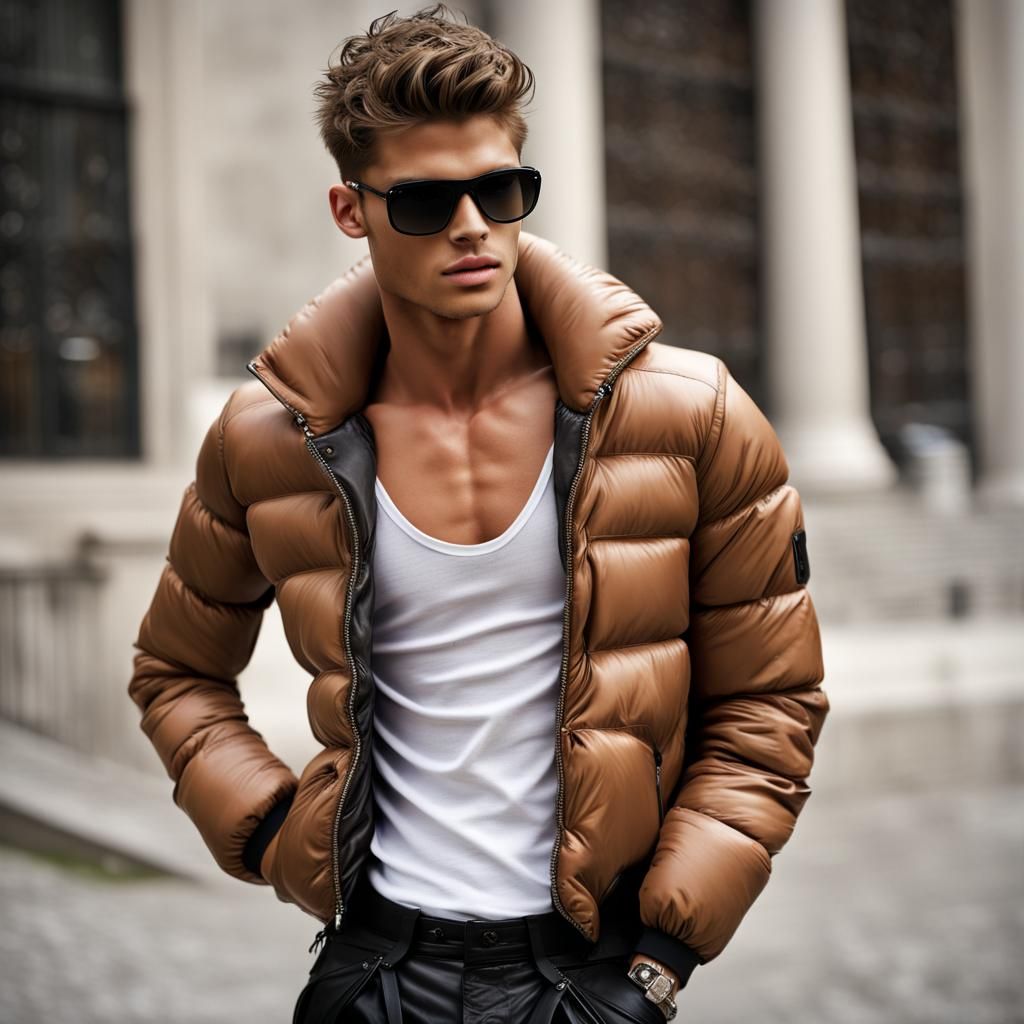 Ryan Philippe Style Male Model in Moncler Jacket