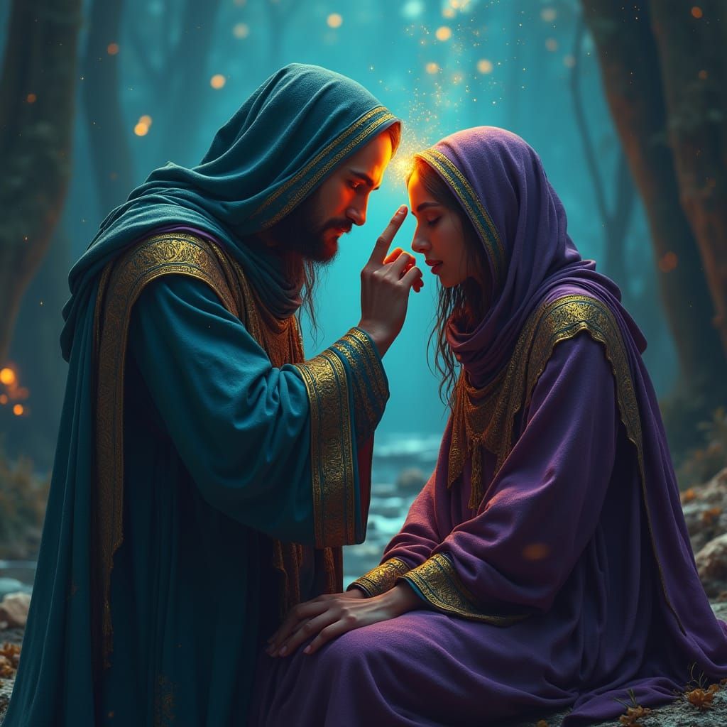 Mystical Anointing in Ancient Temple