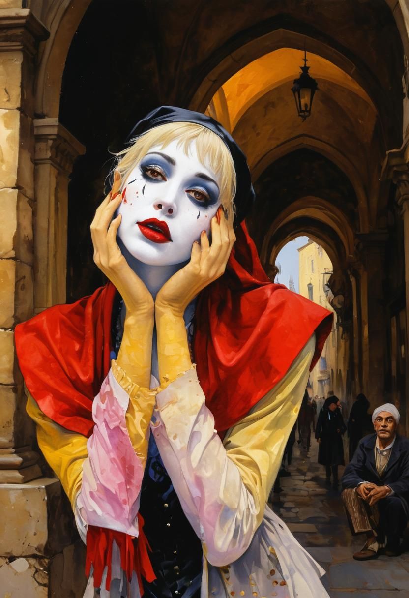 the 'Blonde' Mime _____