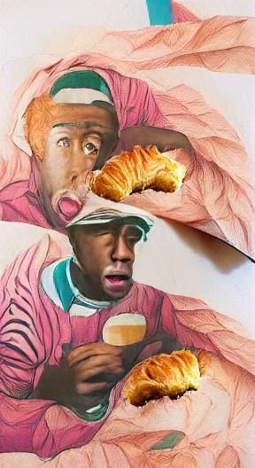 Tyler, the Creator Eating a Croissant