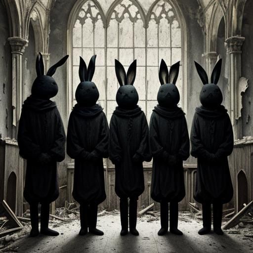 Angry Toddlers in Bunny Suits, Abandoned Church