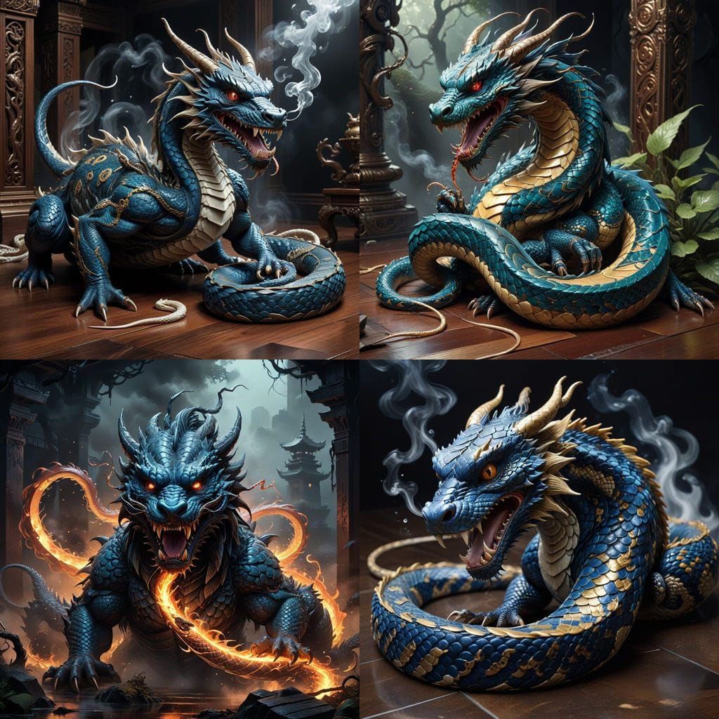 Japanese Dragon Confronts Rat in Intense, Comic Book-Inspire...