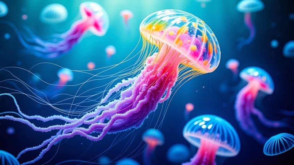 Luminescent Jellyfish Radiate Colors in Neptune's Icy Atmosp...