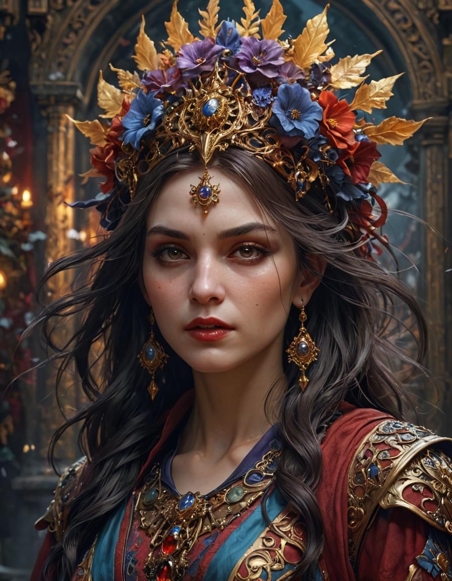 Vampire Queen: Dark Fantasy Masterpiece in 8k