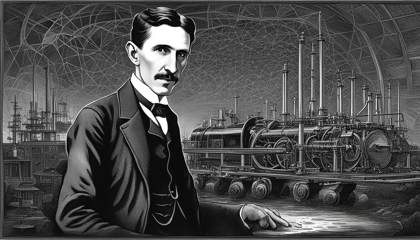 Nikola Tesla Portrait: A Digital Rendering