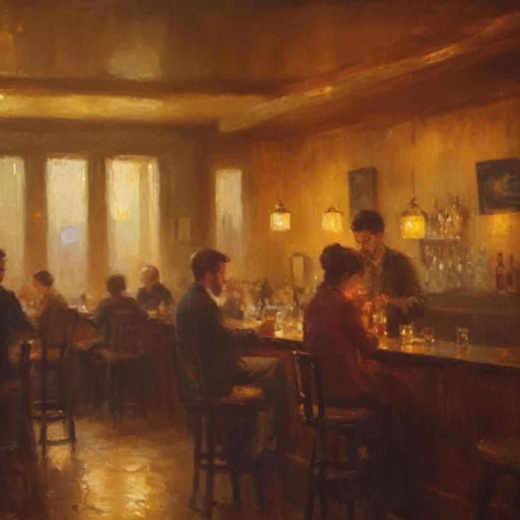 Intimate Hand Touch in Impressionist Portrait