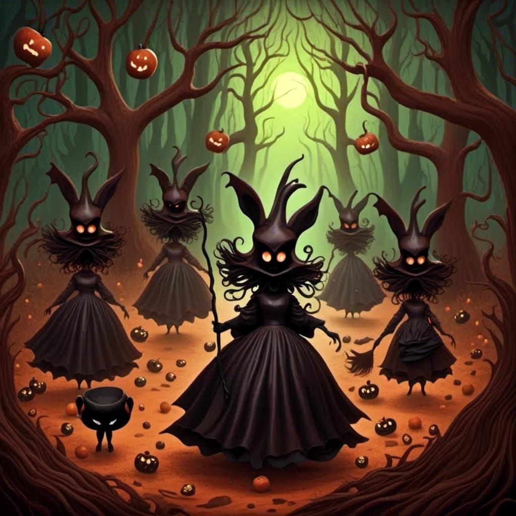 Wicked Witches in a Dark Chocolate Forest