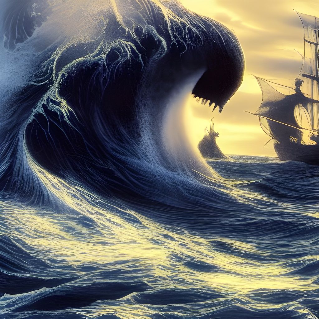 Majestic Sea King in Wrightson-esque Style