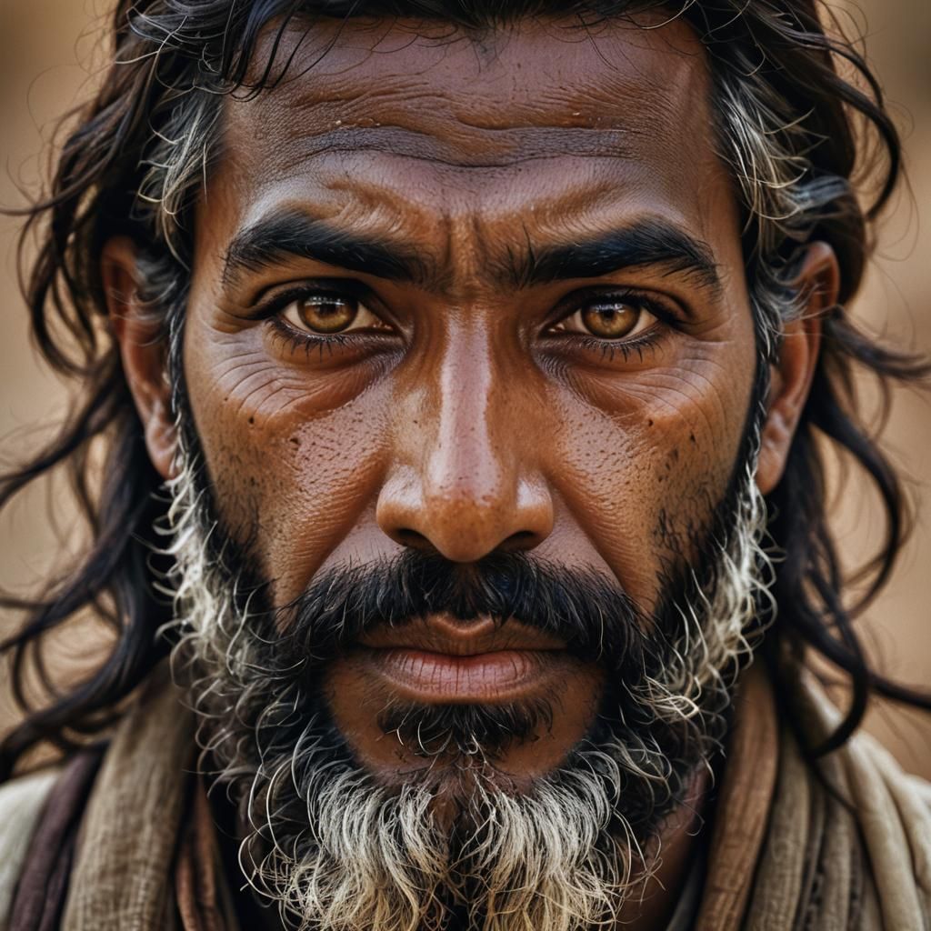 Authentic Middle Eastern Man Portrait Photography